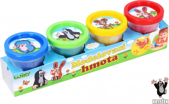 Modelína Krtek 4×50 g