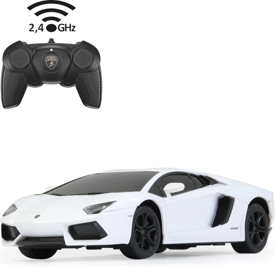 Rádiem ovládané auto Lamborghini Aventador 1:24 bílé