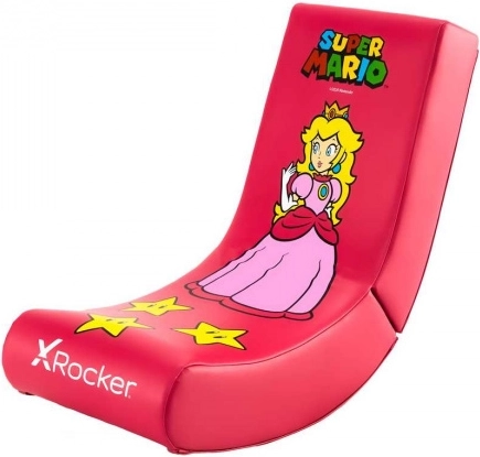 Dětská herní podlahová židle X Rocker Super Mario Peach