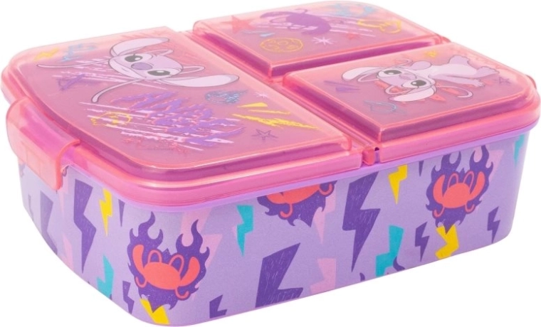 STOR svačinový multi box Angel, 3 přihrádky, bez BPA