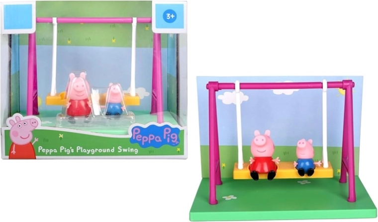 Peppa Pig sada houpačka se 2 figurkami Peppy a George