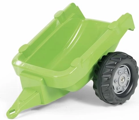 Světle zelená jednonápravová vlečka za traktor