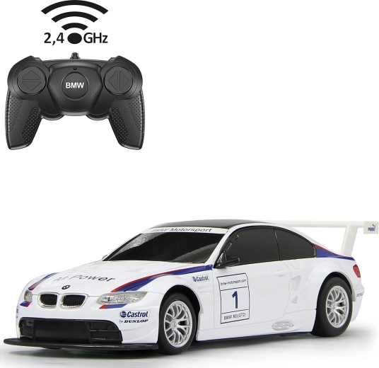 Dálkově ovládané auto BMW M3 Sport 1:24 bílé