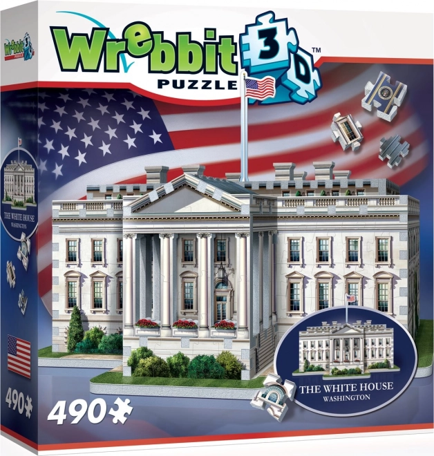 3D puzzle bílý dům od WREBBIT, 490 dílků