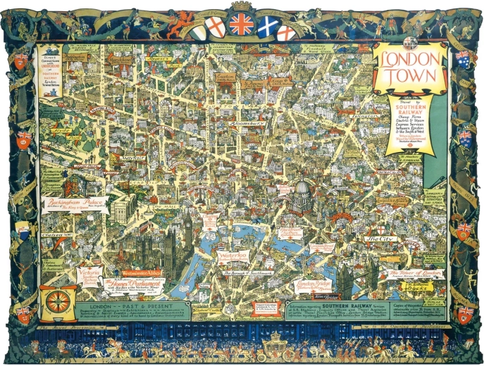 Puzzle Londýn ze Southern Railway 1000 dílků