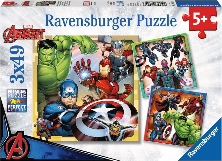 Puzzle Ravensburger Marvel Avengers 3x49 ks