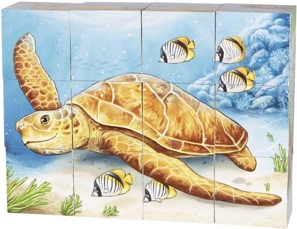 Goki dřevěné puzzle Australská zvířata