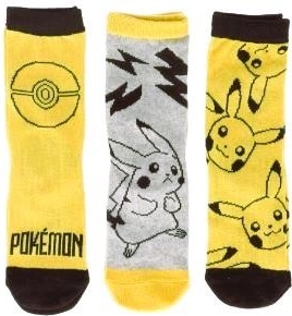 Sada ponožek Pokémon - 3 ks – Velikost: 23-26