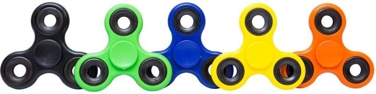 Tříramenný fidget spinner 7,5 cm mix barev - 1 kus