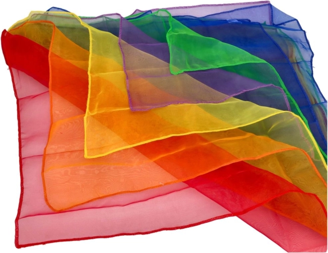 Sada žonglérských šátků Goki 6 ks