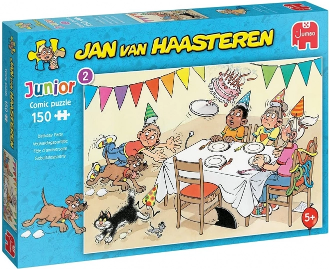 Puzzle JUMBO Jan van Haasteren Junior: Narozeninová oslava 150 dílků