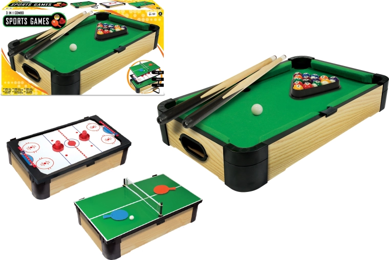 Stolní kulečník 3v1 Triple-Play 60 cm