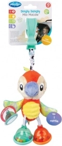 Závěsný papoušek s klipem PLAYGRO