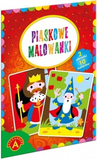 Pískové malování – král a čaroděj