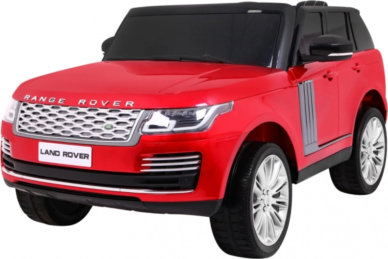 Dětské elektrické auto RANGE ROVER HSE pro 2 děti, červené, s dálkovým ovládáním a audio panelem