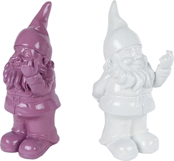 Porcelánová pokladnička trpaslík – keramická dekorace a úložiště mincí