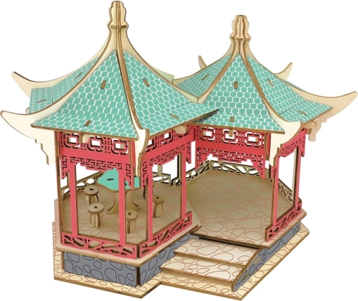 Dřevěné 3D puzzle Yueyang Tower