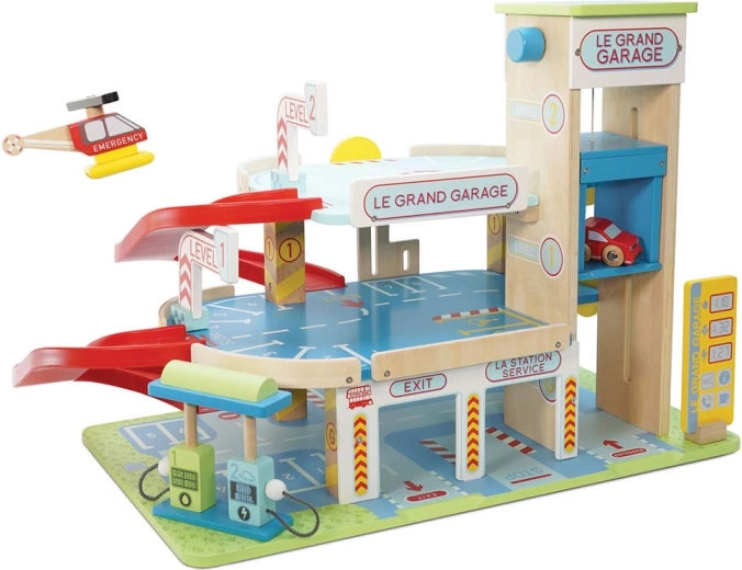 Le Toy Van dřevěná vícepatrová garáž Le Grand Garage