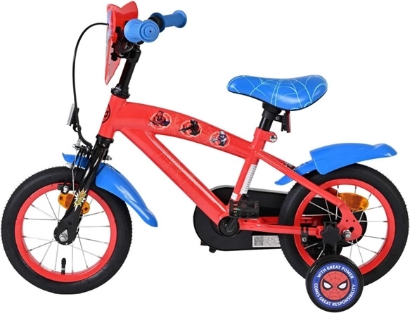 Dětské kolo Spider-Man 12" červeno-modré