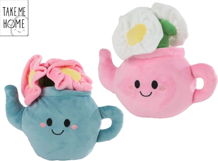 Plyšová hračka Take Me Home – pokojová rostlina v čajové konvici