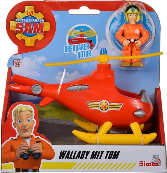 Simba Stražák Sam – helikoptéra Tom s figurkou