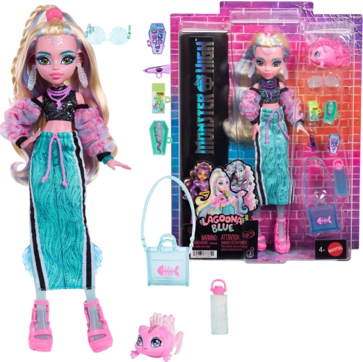 Monster High panenka Lagoona Blue s doplňky