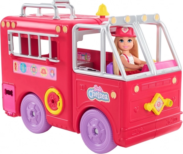 Barbie Chelsea hasičské auto