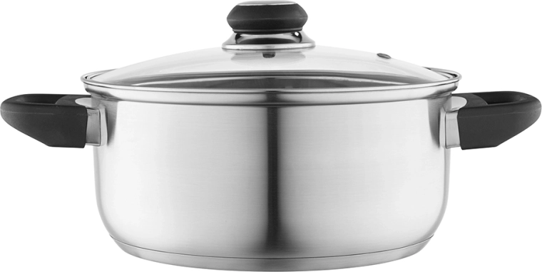 Altom Design nerezový hrnec Emilio 3,2 l / 22 cm se skleněnou poklicí