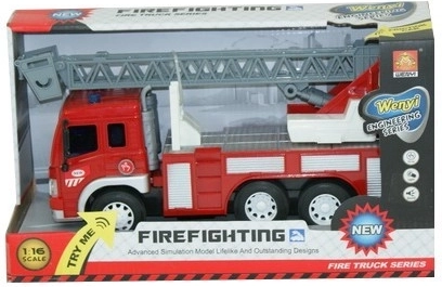 Hasičský vůz s otočnou plošinou 1:16 Madej