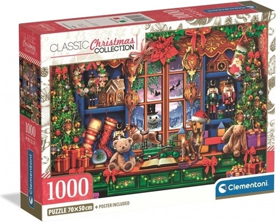 Clementoni puzzle 1000 dílků vánoční krámek