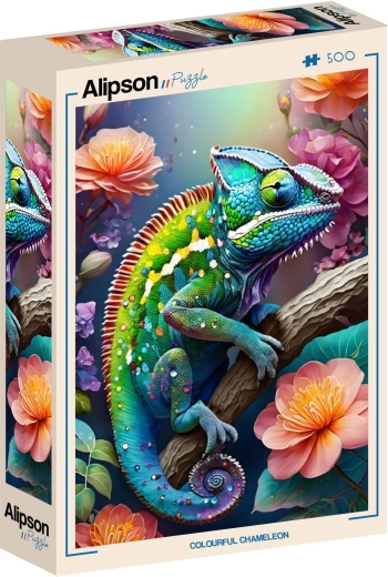 Alipson puzzle Barevný chameleon 500 dílků
