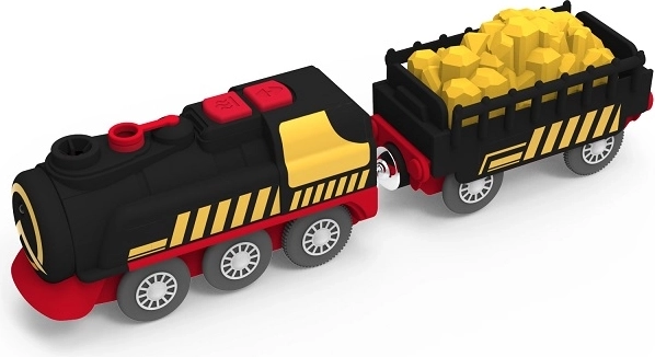2Kids Toys parní vlak na baterie s funkcí páry