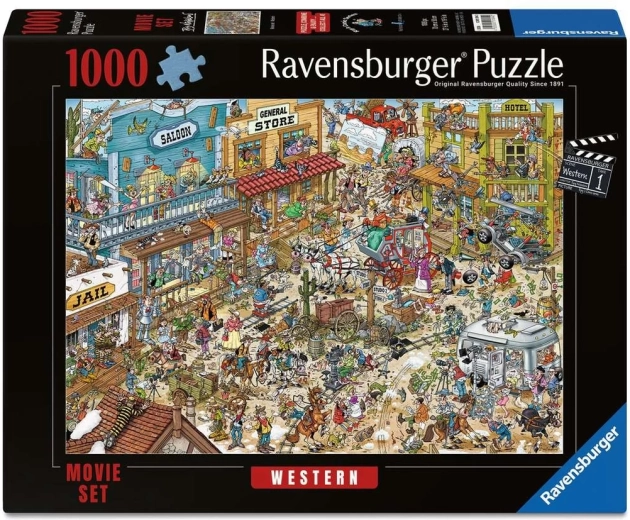Ravensburger Puzzle filmový set Western 1000 dílků