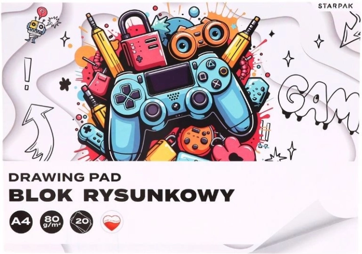 Kreslicí blok Game A4, 20 listů