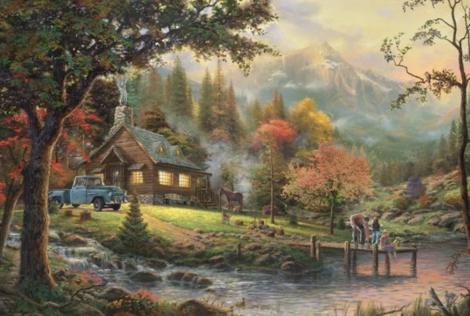 Schmidt Spiele Thomas Kinkade idyla u řeky 500dílné puzzle