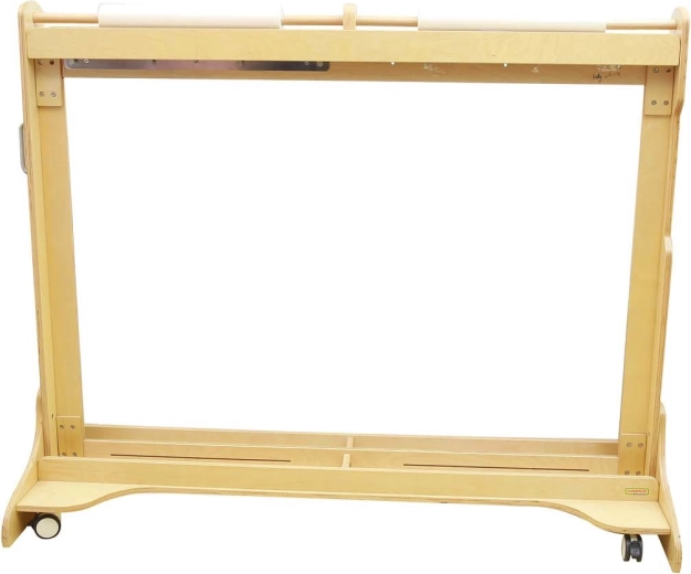 Dřevěná mobilní malířská tabule s akrylovým oknem MASTERKIDZ