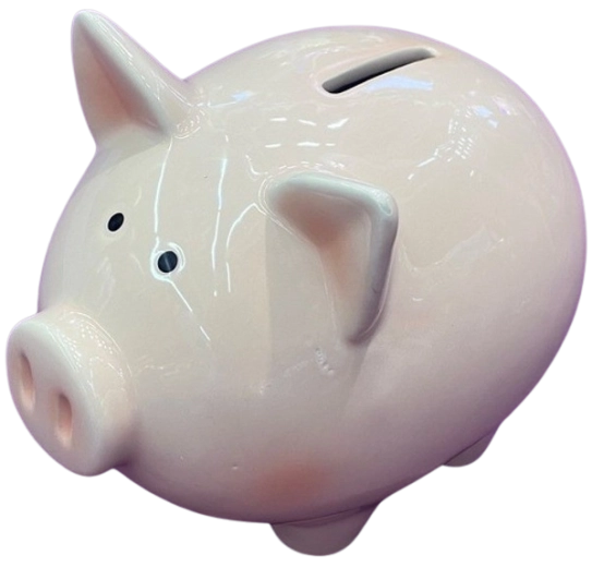 Keramická pokladnička prasátko 15,5 cm