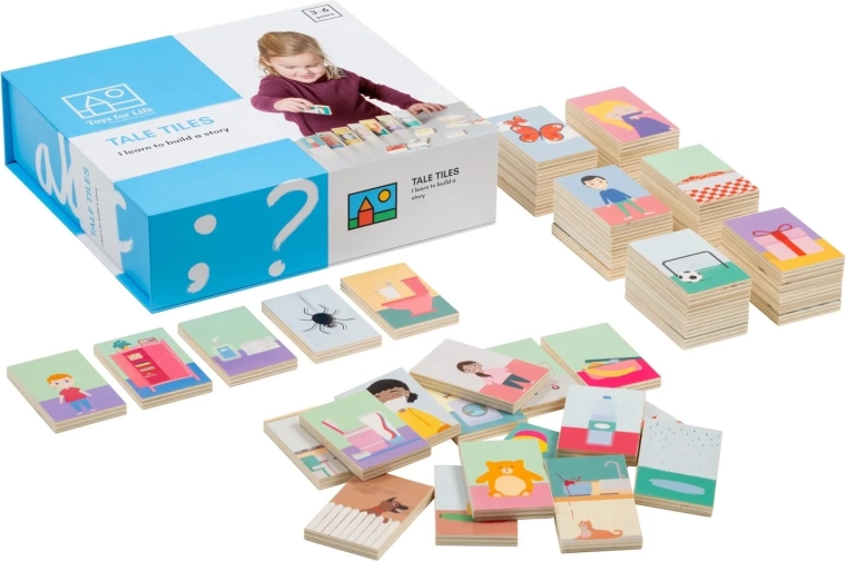 Toys for Life skládací příběh z dřevěných kostek