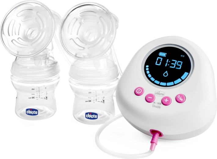 Chicco dvojitá elektrická odsávačka mateřského mléka Double Pink