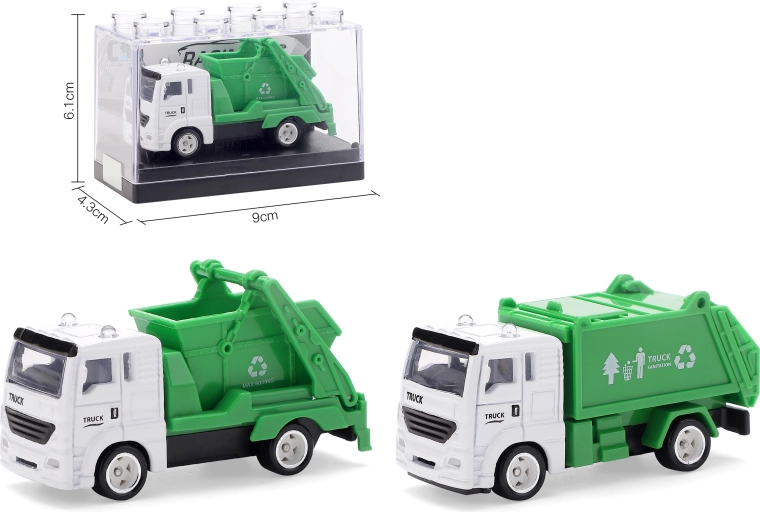 Kovový model popelářského vozu 1:64