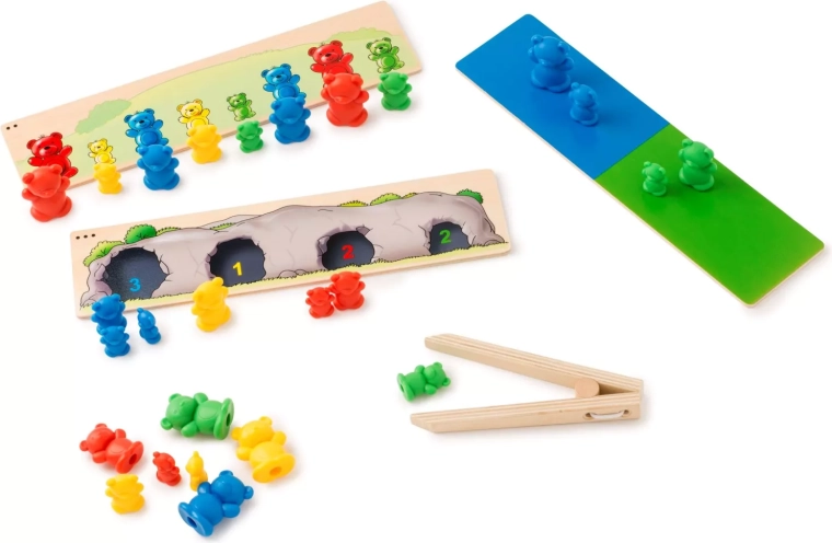 Toys for Life třídění medvídků podle barvy a velikosti