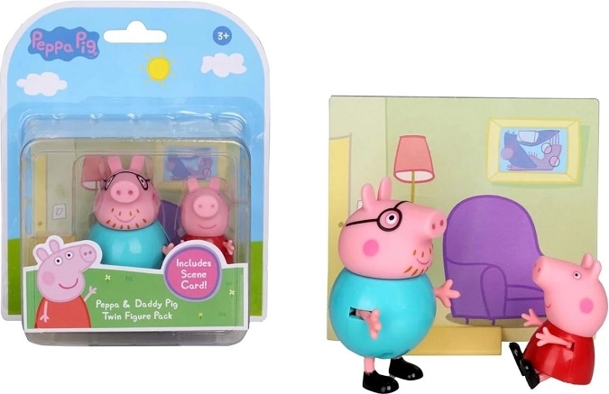 Peppa Pig sada figurek Peppa a tatínek