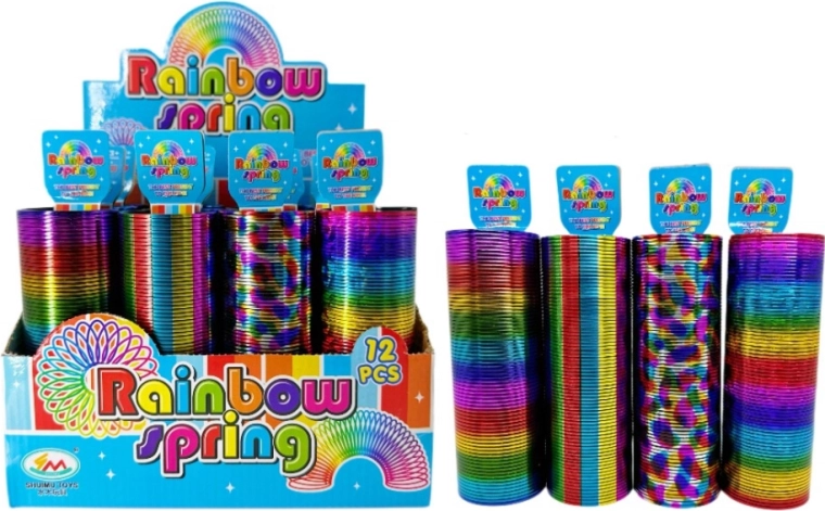 Velká plastová duhová pružina Rainbow Spring