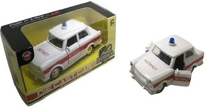 Kovový model auta Trabant – sanitka (pogotowie)