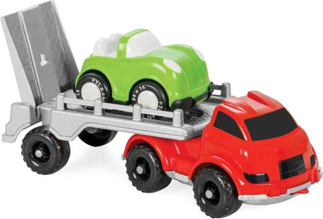 Plastové nákladní auto na písek s autíčkem