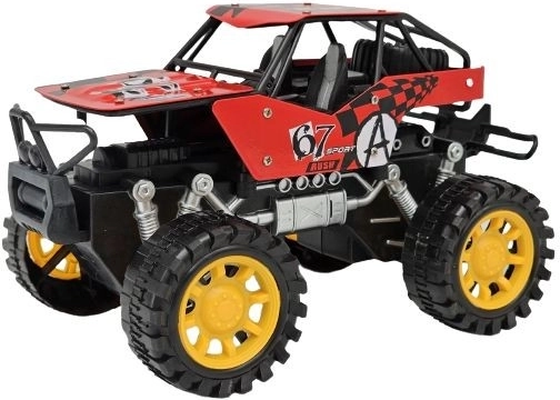 Červený jeep 22 cm - 1 kus