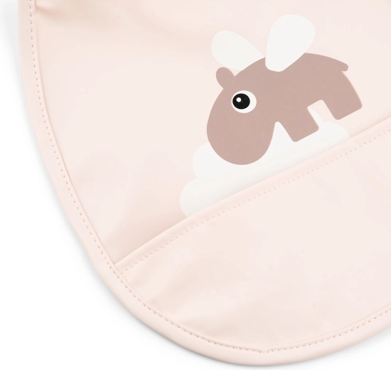 Done by Deer kapesní bryndáčky Tiny Happy clouds růžové – 2 ks