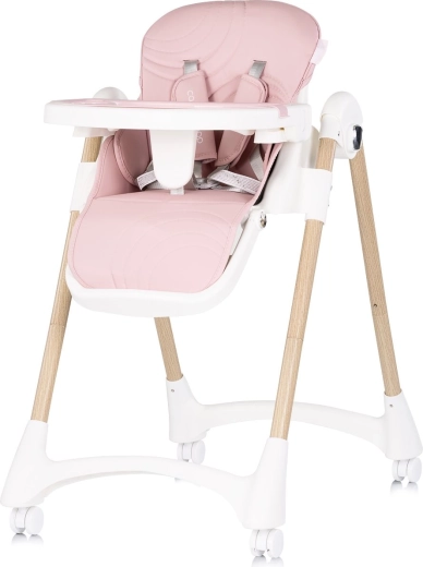 Chipolino jídelní židlička Candy Shop powder pink