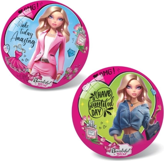 Dětský míč Beautiful Girl Love Fashion 23 cm