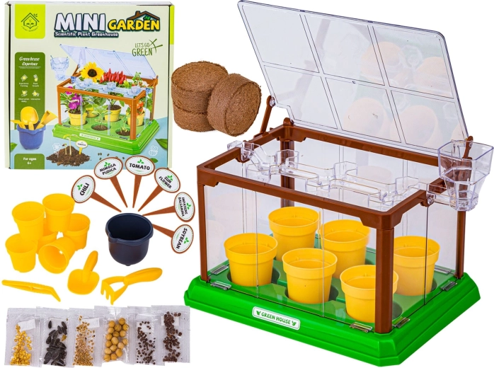 Mini skleník pro děti s doplňky